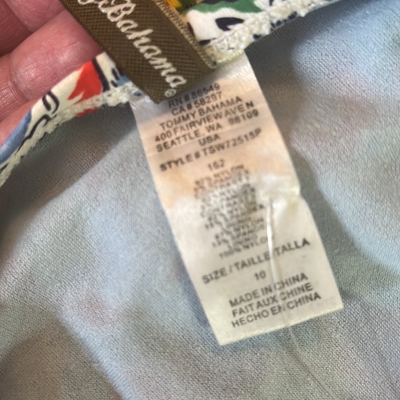 TOMMY BAHAMA Size 10 Floral Print 1-Pc
Halter Neck Swimsuit Ruching $168 NEW - Picture 8 of 16